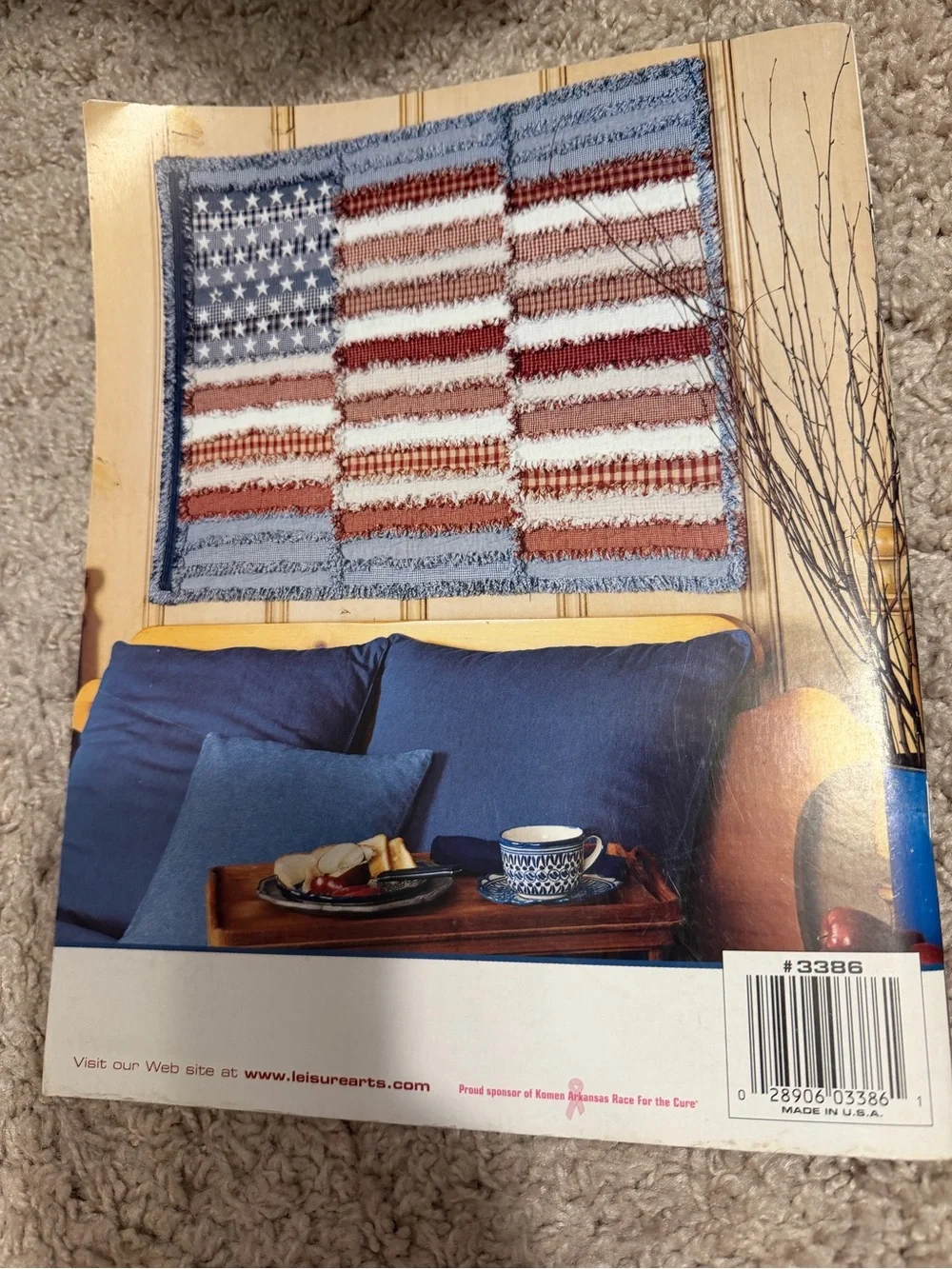 Easy Americana Rag Quilting Book – Blue, Red & White Designs